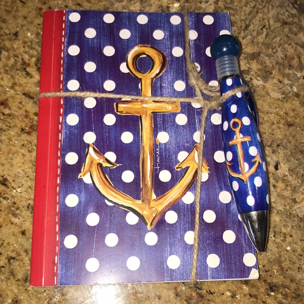 Brand New Nautical Notebook with Matching Pen